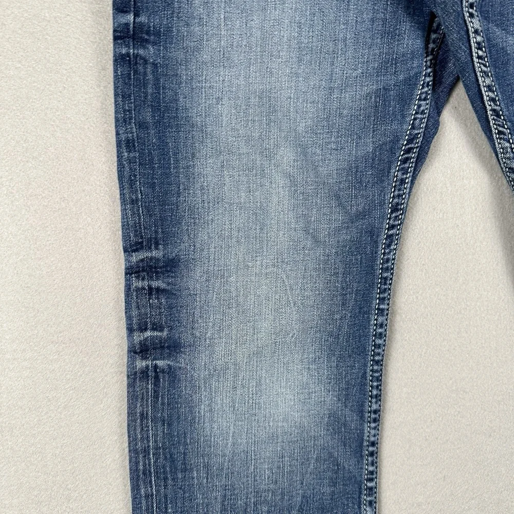 BKE Jake Straight Jeans Men's 32x30 Blue Denim Dark Wash Stretch Mid Rise